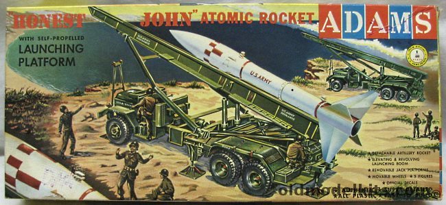 Adams 1/40 Honest John Rocket with Launcher and Truck, K150-198 plastic model kit